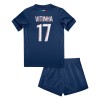 Conjunto (Camiseta+Pantalón Corto) Paris Saint-Germain Vitinha 17 Primera Equipación 2024-25 - Niño